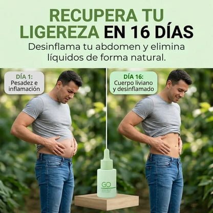 Go Drainer®: Reduce la hinchazon y sientete mas ligero en tan solo 6 dias con nuestra formula patentada.