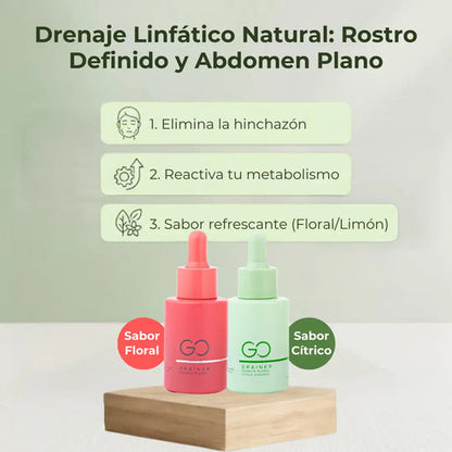 Go Drainer®: Reduce la hinchazon y sientete mas ligero en tan solo 6 dias con nuestra formula patentada.