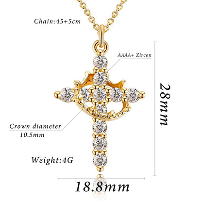 CRUZ CORONA DIVINA™ — Bañada en oro 18K (OFERTA 2X1)