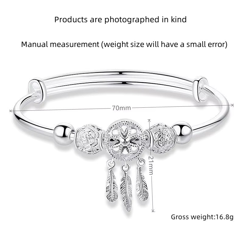 Lunaria™ — Pulsera Estilo Plata 925 con Atrapasueños Energético (2x1 Solo Hoy)