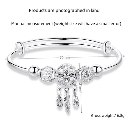 Lunaria™ — Pulsera Estilo Plata 925 con Atrapasueños Energético (2x1 Solo Hoy)