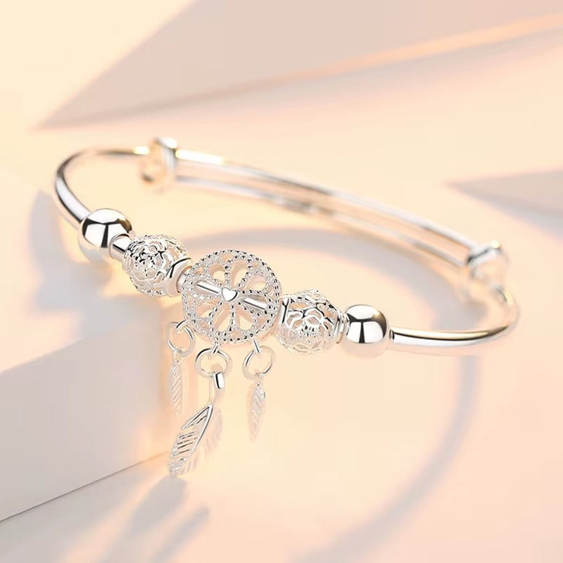 Lunaria™ — Pulsera Estilo Plata 925 con Atrapasueños Energético (2x1 Solo Hoy)